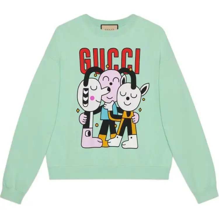 GUCCI Love Parade Sweatshirt Men's Green