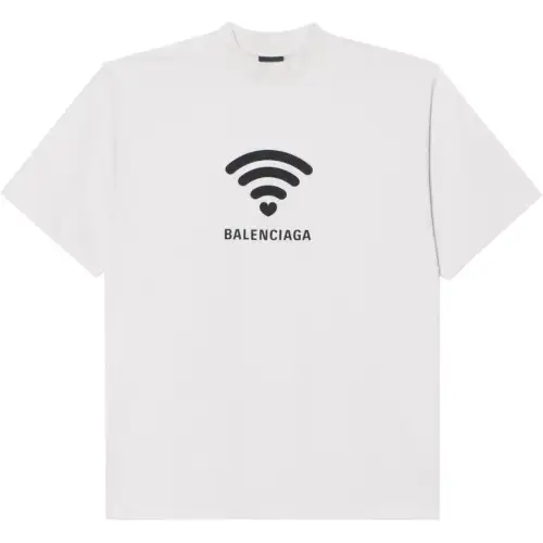 Balenciaga T Shirt Loose Fit Men's White