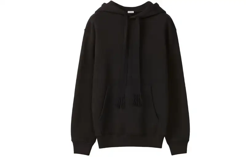 LOEWE Sweatshirts Men's Black Hooded Moderate Regular