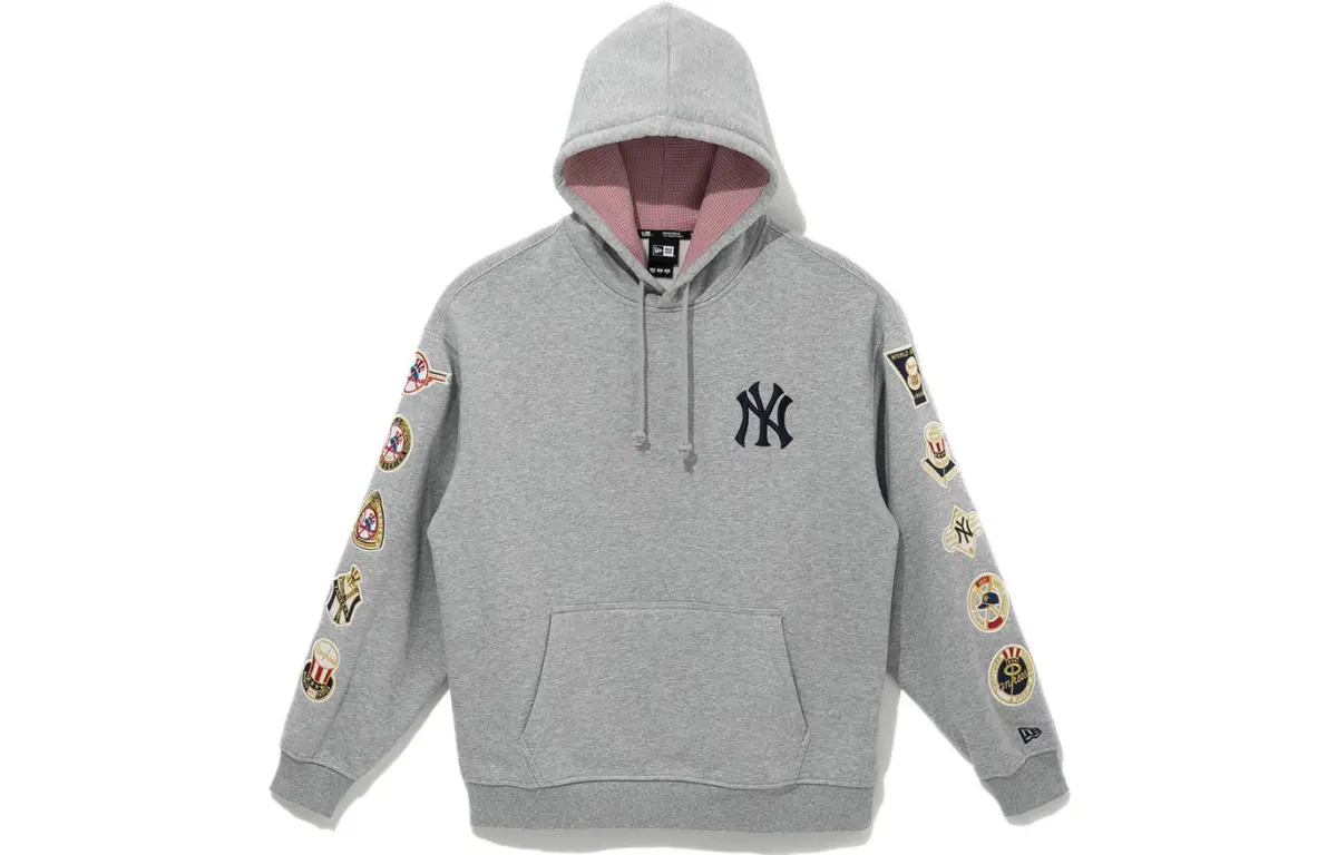 New Era Sweatshirts Men's Gray Hooded (Non-detachable) Moderate Straight Fit