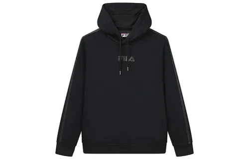 FILA Sweatshirts Men's Jet Black Hooded Moderate Regular