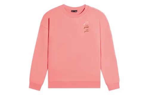 Li Ning Sports Life Collection Sweatshirt Unisex Macadamia Orange