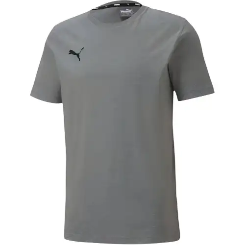 PUMA TEAMGOAL23 T Shirts Men's Gray Crew Neck Moderate Straight Fit