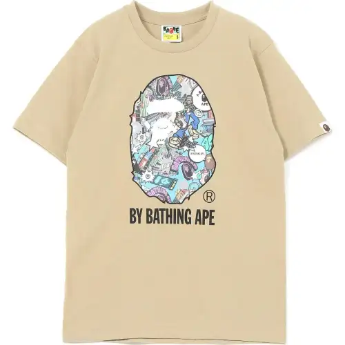 Bape Comic Art Ape Head Tee