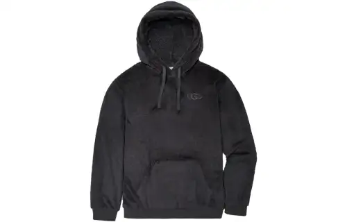 UGG Giles UGGfluff Hoodie Sweatshirt Men's Black
