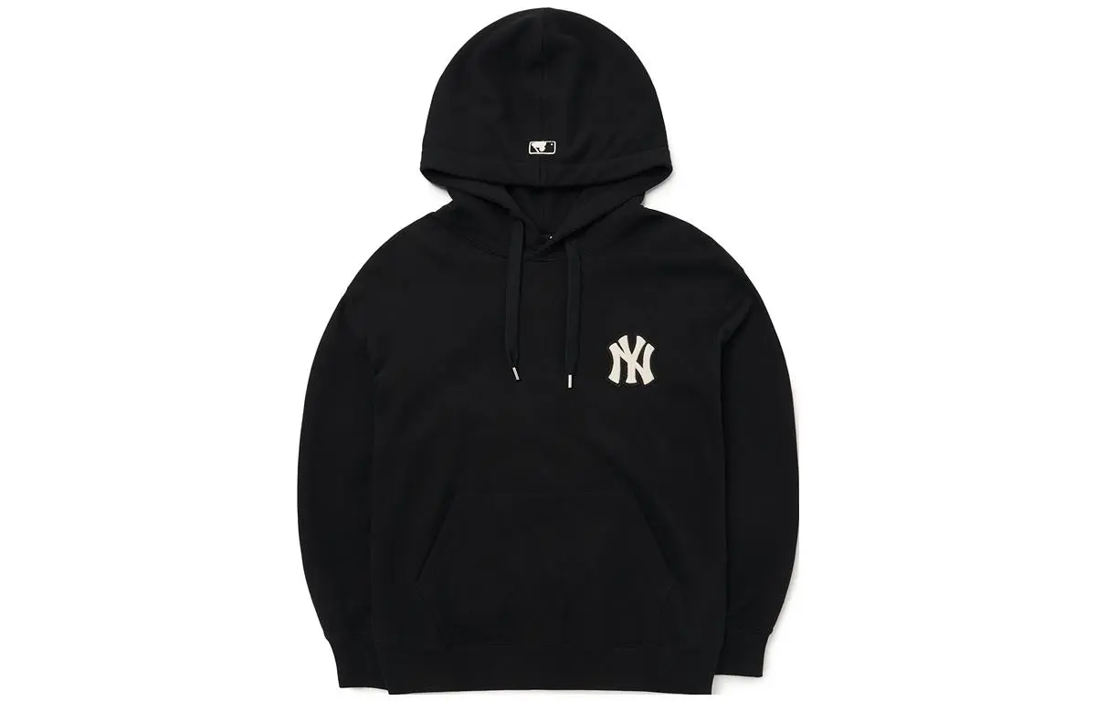 MLB Sweatshirts Unisex Black Hooded (Non-detachable) Moderate Straight Fit