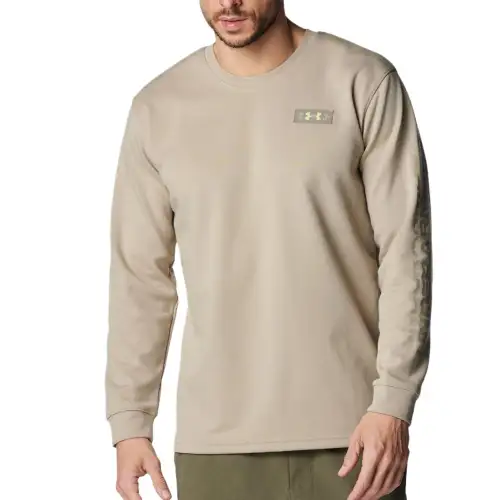 Under Armour UA Heavyweight Amplify T Shirt Men's City Khaki
