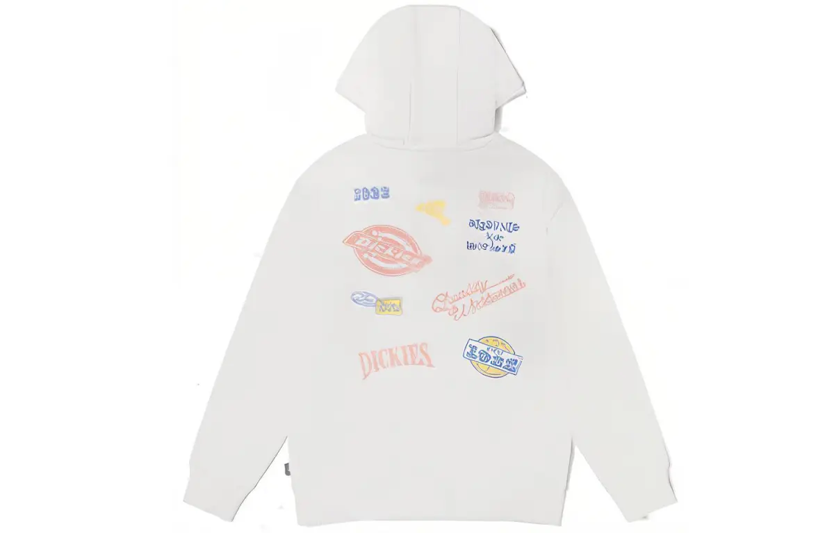 Dickies Sweatshirts Unisex White Hooded Moderate Heavyweight