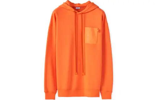 LOEWE Anagram Leather Patch Hoodie