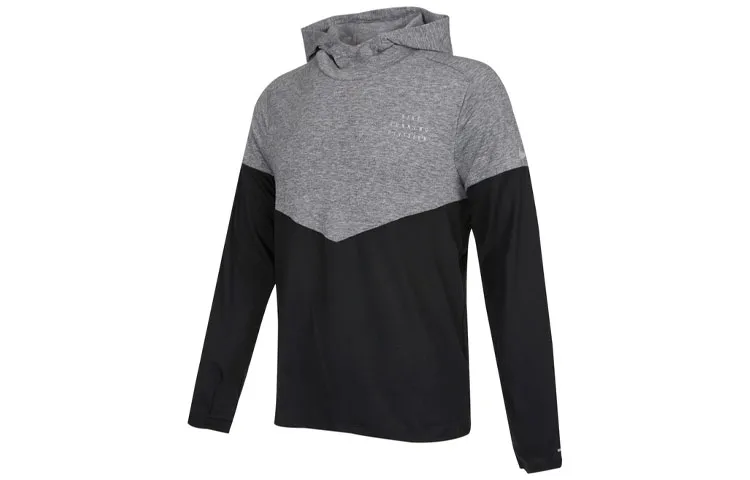 Nike Sweatshirts Men's Gray Hooded Moderate Straight Fit