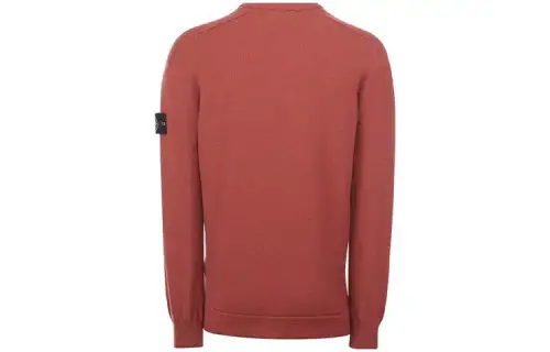 STONE ISLAND Sweatshirts Men's Brick Red Crew Neck Moderate