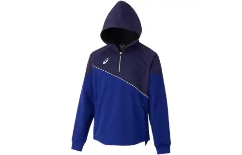 ASICS Sweatshirts Men's Blue Hooded Moderate Other