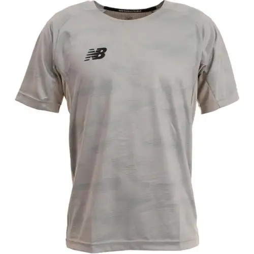 New Balance T Shirts Men's Gray Crew Neck Moderate