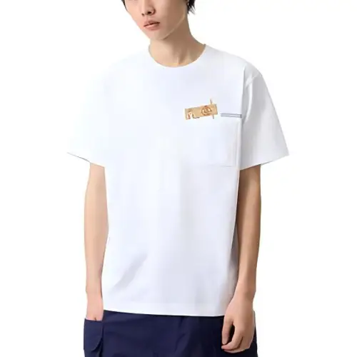 UNIQLO T Shirts Unisex White Crew Neck Moderate Straight Fit