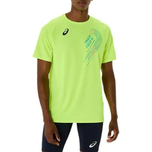 ASICS SHORT SLEEVE TOP T Shirt Men's Yellow