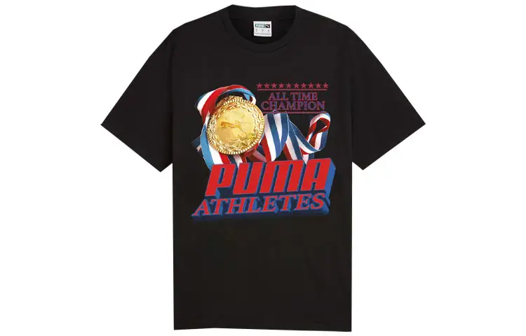 PUMA GRAPHICS T Shirt Unisex Black