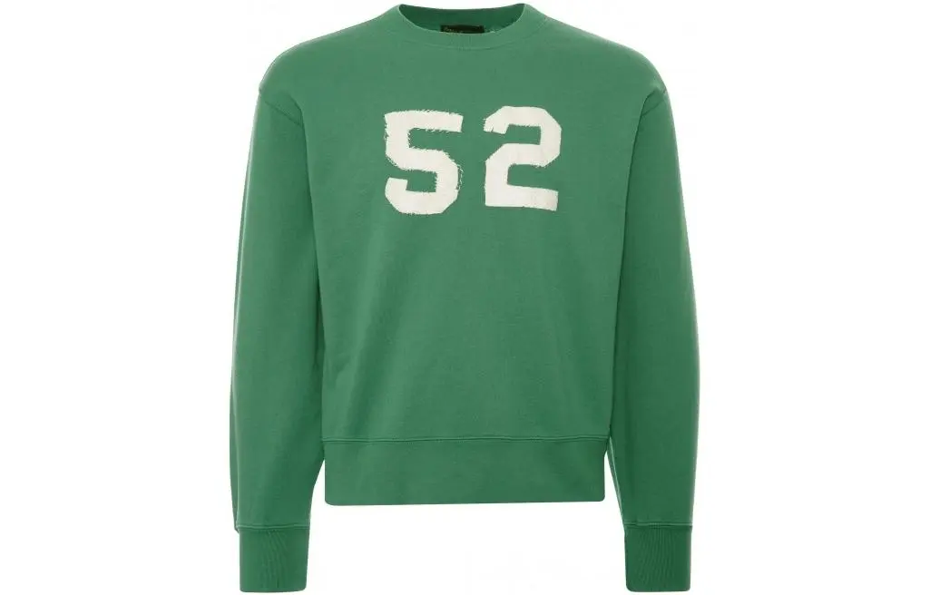 Levi's Sweatshirts Men's Green Crew Neck Moderate Straight Fit