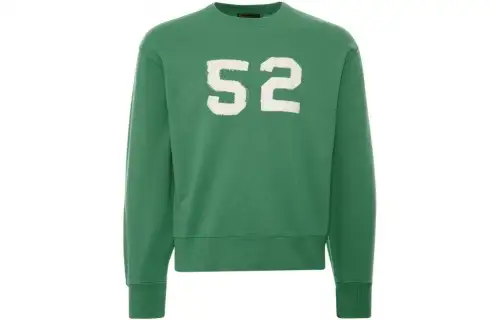 Levis Sweatshirts Men's Green Crew Neck Moderate Regular
