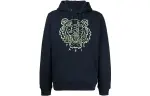KENZO Sweatshirts Men's Blue Hooded Moderate Regular