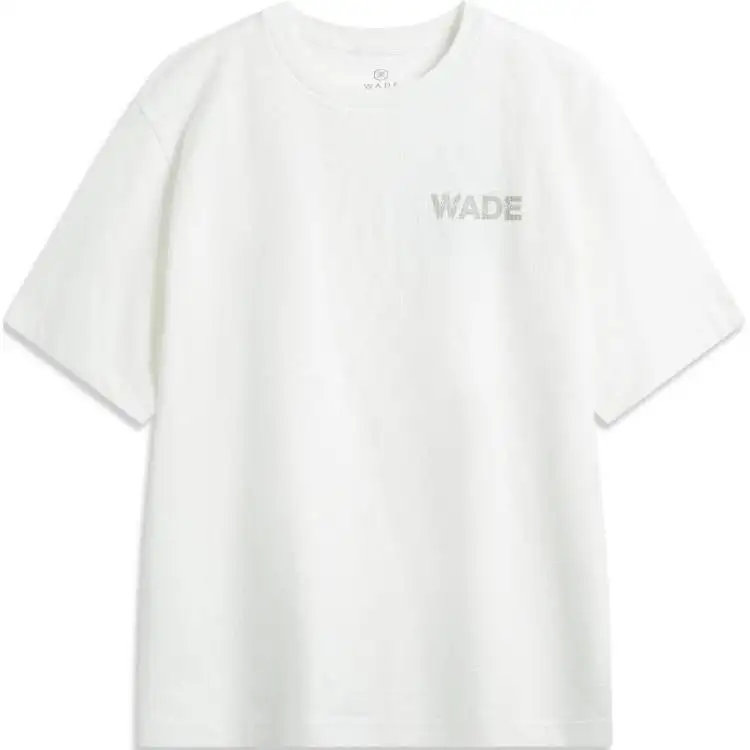 Li Ning T Shirts Men's White Crew Neck Moderate Straight Fit