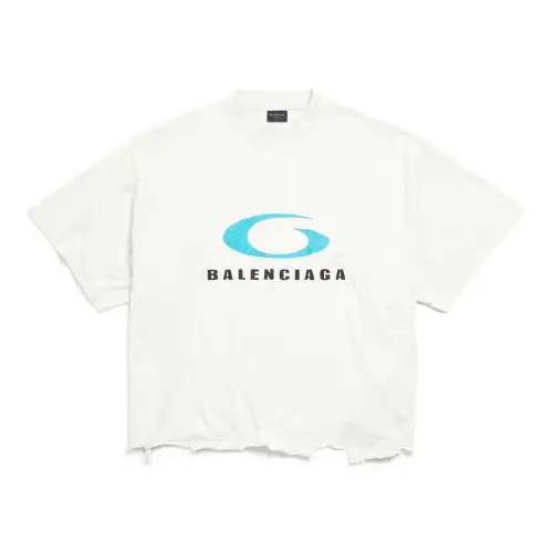 Balenciaga Loop Sports Icon Cropped T Shirt
