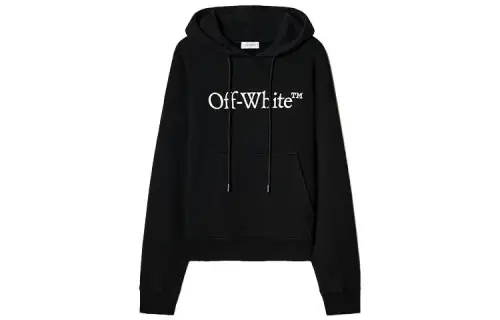 OFF WHITE Sweatshirts Men's Black Hooded Moderate Other