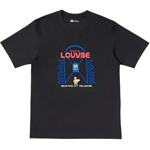 UNIQLO x LUFUGONGBOWUGUAN T Shirt Unisex Black