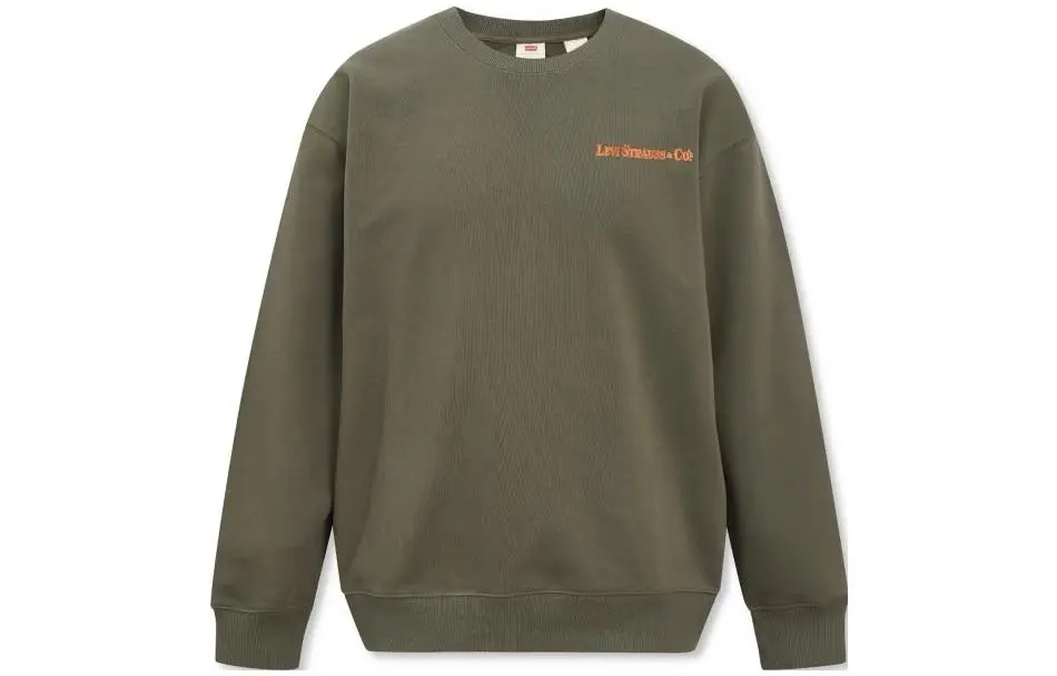 Levi's Sweatshirts Men's Green Crew Neck Moderate Regular