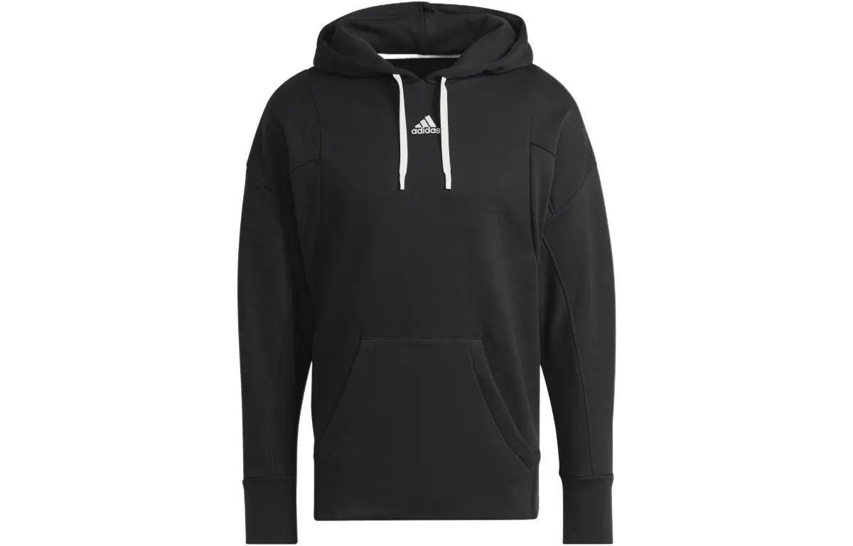 Adidas Sweatshirts Men's Black Hooded Moderate Regular