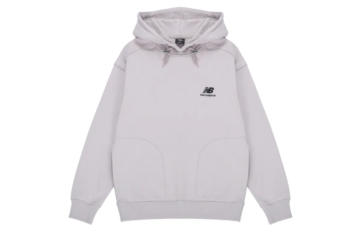 New Balance Sweatshirts Men's Light Purple Hooded Moderate Regular