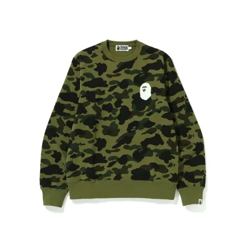 Bape 1st Camo Ape Head Crewneck