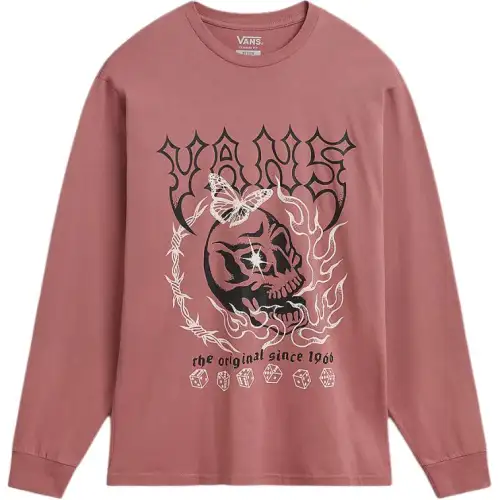 Vans Lucky Streak Langarm T Shirt Men's Pink