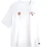 Li Ning T Shirts Men's Ivory Crew Neck Moderate Straight Fit