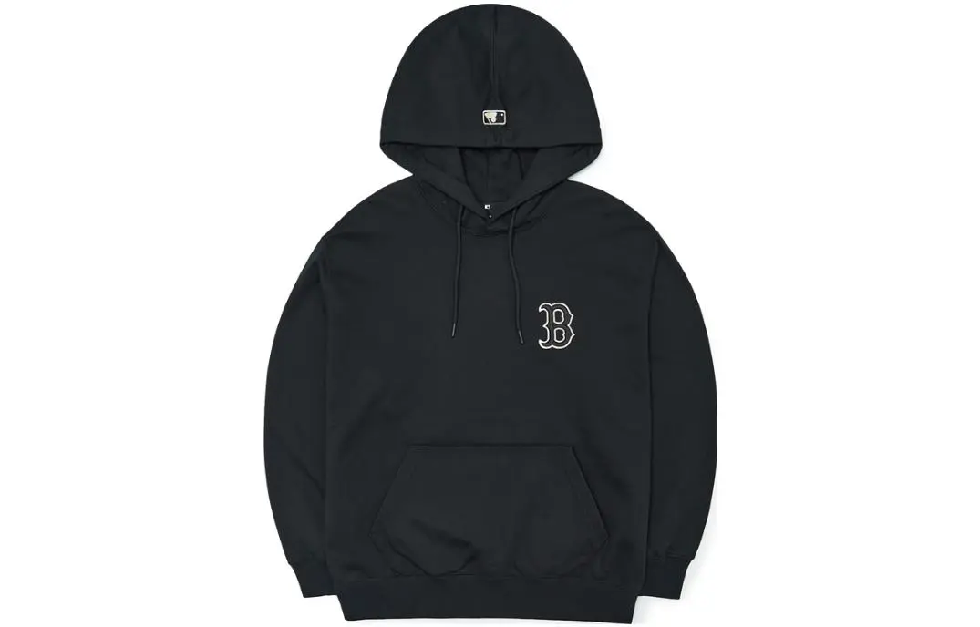 MLB Boston Red Sox Sweatshirts Unisex Black Hooded Moderate Regular