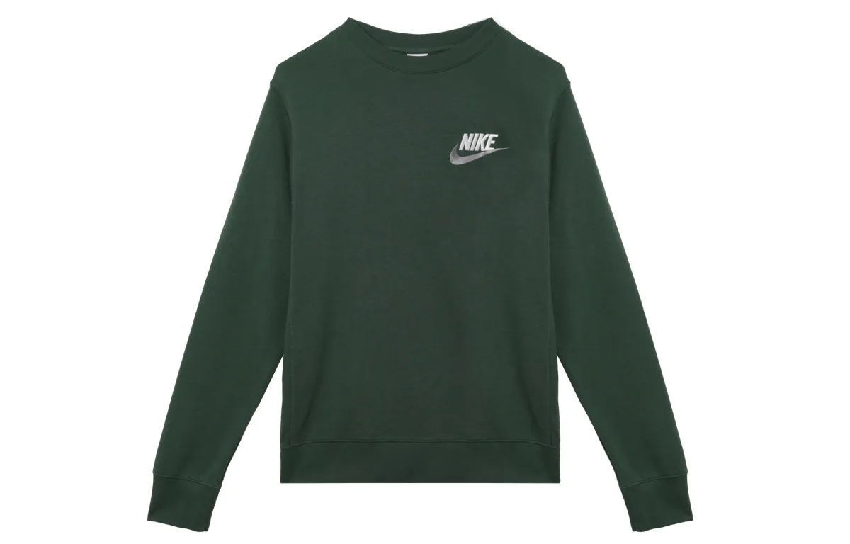 Nike Sweatshirts Unisex Green Crew Neck Moderate Other