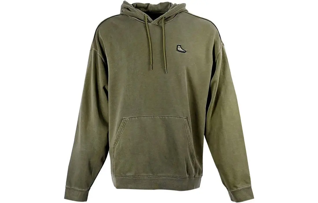Converse Go-to Chuck Taylor Sweatshirts Unisex Green Hooded Moderate Regular