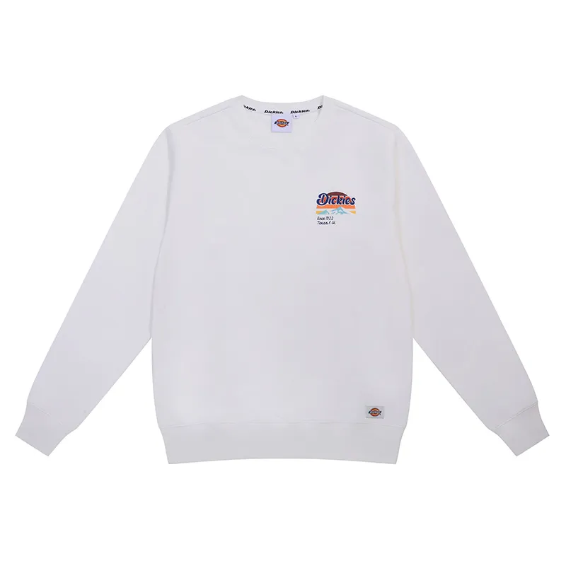 Dickies Sweatshirts Men's Snow White Crew Neck Moderate