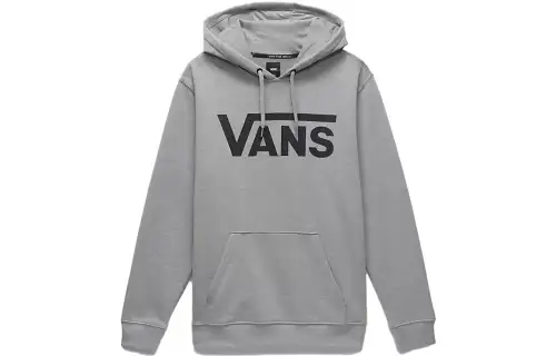 Vans Sweatshirts Unisex Gray Hooded Moderate Regular