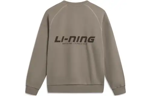 Li Ning Sports Fashion Collection Sweatshirt Unisex Brown Rock Brown