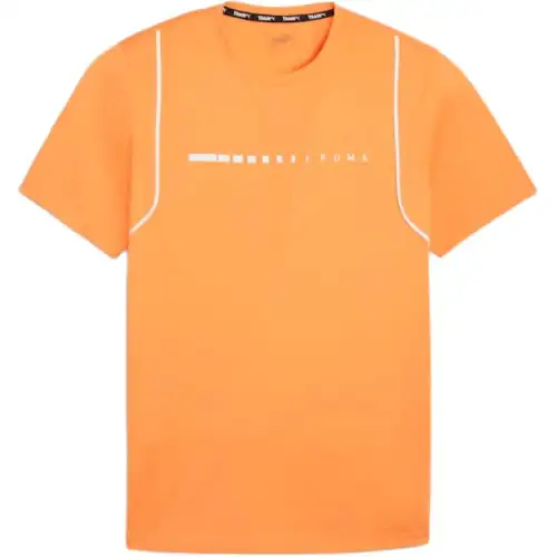PUMA M Concept T Shirts Men's Orange Crew Neck