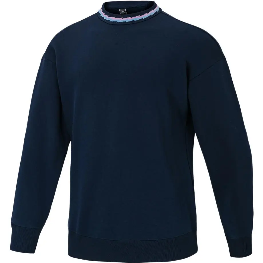 Adidas Sweatshirts Men's Navy Crew Neck Moderate Straight Fit