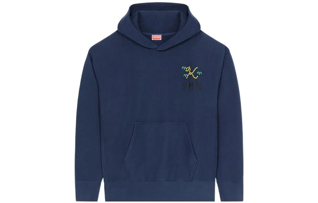 Kenzo logo embroidered hoodie