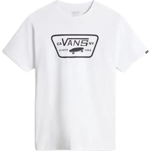 Vans T Shirts Men's White Crew Neck Moderate Straight Fit