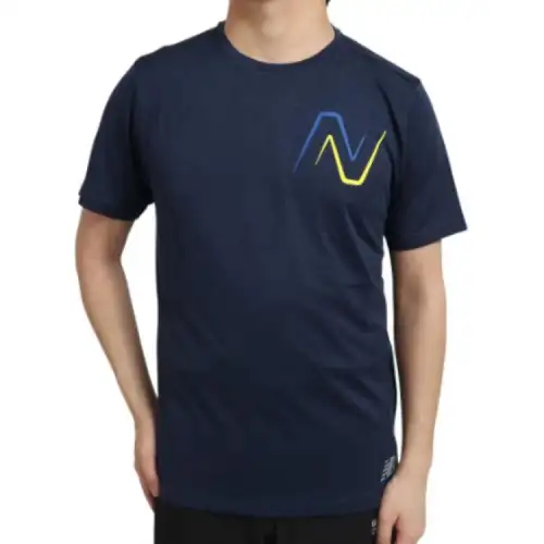 New Balance T Shirt Men's Marine Blue