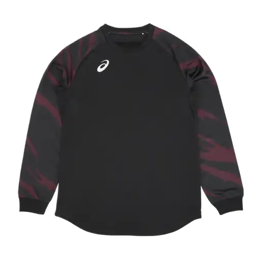ASICS T Shirts Men's Black Crew Neck Moderate