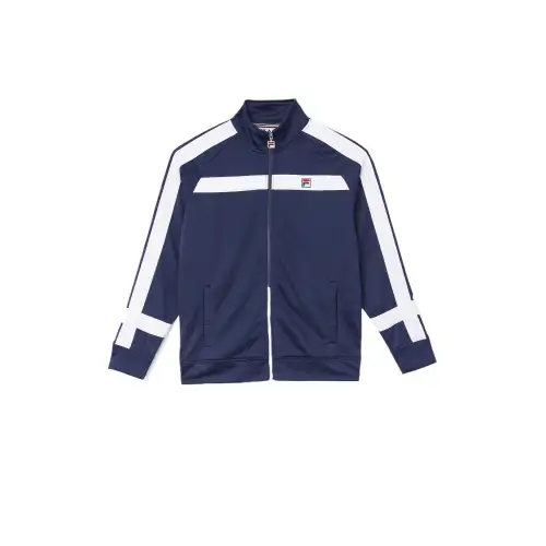 FILA Jackets Men's Marine Blue Stand Collar Moderate Other