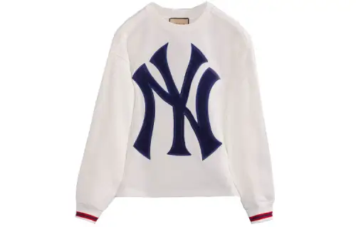 GUCCI X Mlb 2022 Cotton Jersey Sweatshirt With Yankees Patch