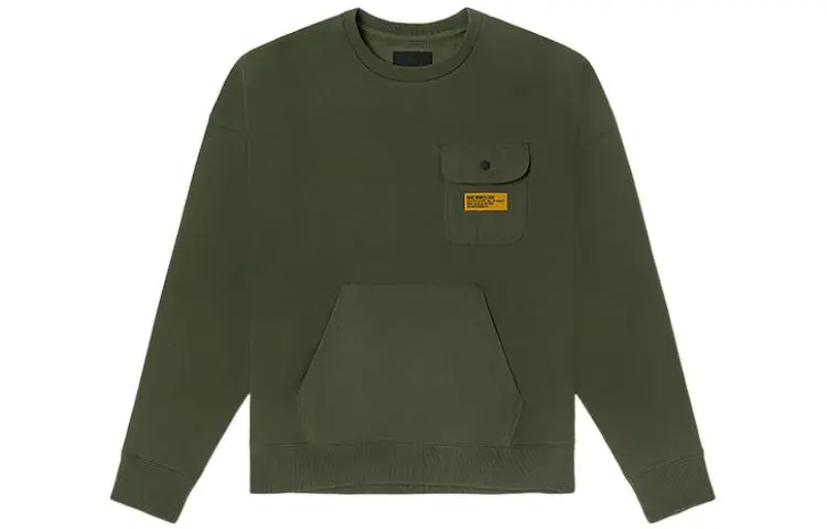 Vans Sweatshirts Men's Army Green Crew Neck Moderate