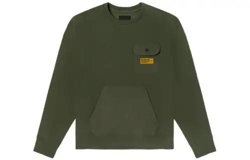Vans Sweatshirts Men's Army Green Crew Neck Moderate Regular