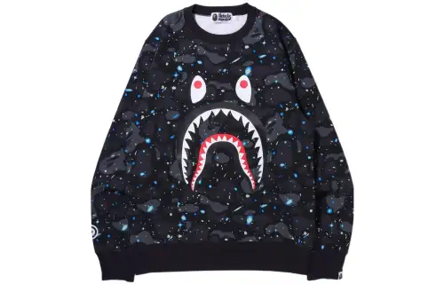 Bape Space Camo Shark Crewneck